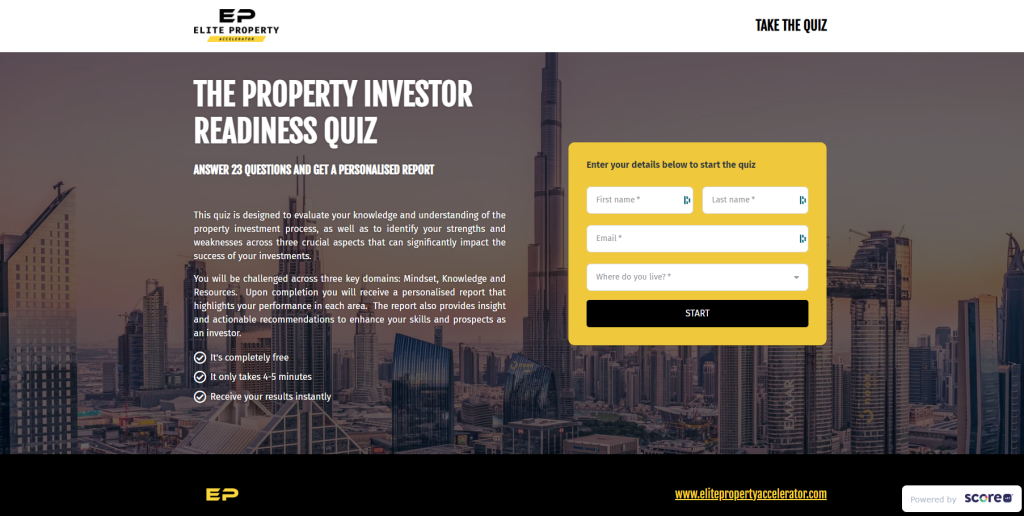 EP Investor Readiness Quiz EP Investor Readiness Quiz